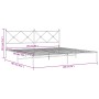 Estructura de cama con cabecero metal negro 193x203 cm de vidaXL, Camas y somieres - Ref: Foro24-376508, Precio: 124,35 €, De...