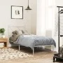 Metal bed frame with white headboard 75x190 cm by vidaXL, Beds and slatted bases - Ref: Foro24-376541, Price: 68,70 €, Discou...