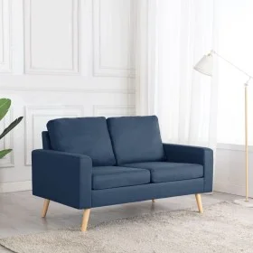 2-Sitzer-Sofa aus blauem Stoff von vidaXL, Sofas - Ref: Foro24-288707, Preis: 287,36 €, Rabatt: %