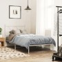 Bettgestell aus Metall mit weißem Kopfteil 90x190 cm von vidaXL, Betten und Lattenroste - Ref: Foro24-376543, Preis: 73,45 €,...