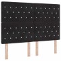 Estructura de cama con cabecera Negro 140 x 200 cm Terciopelo