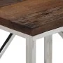 Console table stainless steel solid wood silver by vidaXL, Side tables - Ref: Foro24-349989, Price: 92,63 €, Discount: %