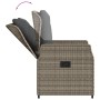 Garden chairs and table with cushions 3 pieces gray PE rattan by vidaXL, Garden sets - Ref: Foro24-3262768, Price: 409,20 €, ...