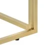 Mesa consola acero inoxidable dorado y vidrio templado by vidaXL, Side tables - Ref: Foro24-350010, Price: 149,65 €, Discount: %