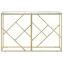 Goldener Konsolentisch aus Edelstahl und gehärtetem Glas von vidaXL, Seitentische - Ref: Foro24-349994, Preis: 152,62 €, Raba...