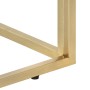 Golden stainless steel and tempered glass console table by vidaXL, Side tables - Ref: Foro24-349994, Price: 155,05 €, Discoun...