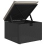 Set de sofás de jardín 6 piezas y cojines ratán sintético negro by vidaXL, Garden sets - Ref: Foro24-3274806, Price: 384,67 €...