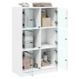 Tall sideboard with white engineered wood doors 68x37x109 cm by vidaXL, Sideboards - Ref: Foro24-3295850, Price: 117,04 €, Di...