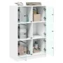 Tall sideboard with white engineered wood doors 68x37x109 cm by vidaXL, Sideboards - Ref: Foro24-3295850, Price: 115,18 €, Di...