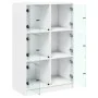 Tall sideboard with white engineered wood doors 68x37x109 cm by vidaXL, Sideboards - Ref: Foro24-3295850, Price: 115,18 €, Di...