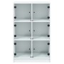 Tall sideboard with white engineered wood doors 68x37x109 cm by vidaXL, Sideboards - Ref: Foro24-3295850, Price: 117,04 €, Di...