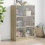 Tall sideboard with Sonoma oak wood doors 68x37x109 cm by vidaXL, Sideboards - Ref: Foro24-3295852, Price: 112,20 €, Discount: %