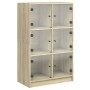 Tall sideboard with Sonoma oak wood doors 68x37x109 cm by vidaXL, Sideboards - Ref: Foro24-3295852, Price: 113,57 €, Discount: %