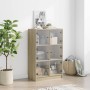 Hohes Sideboard mit Türen aus Sonoma-Eichenholz, 68 x 37 x 109 cm von vidaXL, Sideboards - Ref: Foro24-3295852, Preis: 113,57...