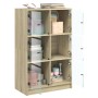 Tall sideboard with Sonoma oak wood doors 68x37x109 cm by vidaXL, Sideboards - Ref: Foro24-3295852, Price: 113,57 €, Discount: %