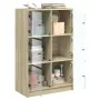 Tall sideboard with Sonoma oak wood doors 68x37x109 cm by vidaXL, Sideboards - Ref: Foro24-3295852, Price: 112,20 €, Discount: %