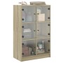 Tall sideboard with Sonoma oak wood doors 68x37x109 cm by vidaXL, Sideboards - Ref: Foro24-3295852, Price: 113,57 €, Discount: %
