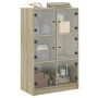 Tall sideboard with Sonoma oak wood doors 68x37x109 cm by vidaXL, Sideboards - Ref: Foro24-3295852, Price: 112,20 €, Discount: %
