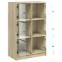 Tall sideboard with Sonoma oak wood doors 68x37x109 cm by vidaXL, Sideboards - Ref: Foro24-3295852, Price: 113,57 €, Discount: %