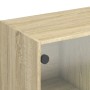 Hohes Sideboard mit Türen aus Sonoma-Eichenholz, 68 x 37 x 109 cm von vidaXL, Sideboards - Ref: Foro24-3295852, Preis: 113,57...