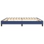 Cama sin colchón tela azul 200x200 cm
