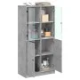 Tall sideboard with concrete gray wood doors 68x37x142 cm by vidaXL, Sideboards - Ref: Foro24-3295867, Price: 145,81 €, Disco...
