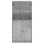Aparador alto con puertas madera gris hormigón 68x37x142 cm de vidaXL, Aparadores - Ref: Foro24-3295867, Precio: 148,52 €, De...