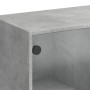 Aparador alto con puertas madera gris hormigón 68x37x142 cm de vidaXL, Aparadores - Ref: Foro24-3295867, Precio: 148,52 €, De...