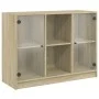 Sideboard aus Sonoma-Eichenholzwerkstoff, 102 x 37 x 75,5 cm von vidaXL, Sideboards - Ref: Foro24-3295873, Preis: 96,97 €, Ra...
