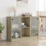 Sonoma oak engineered wood sideboard 102x37x75.5 cm by vidaXL, Sideboards - Ref: Foro24-3295873, Price: 96,96 €, Discount: %