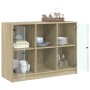 Aparador madera de ingeniería roble Sonoma 102x37x75,5 cm de vidaXL, Aparadores - Ref: Foro24-3295873, Precio: 97,49 €