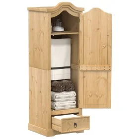 Corona Kleiderschrank aus massivem Kiefernholz 55x52x170 cm von vidaXL, Kleiderschränke - Ref: Foro24-4002765, Preis: 170,08 ...