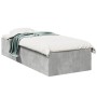 Betongrauer Bettrahmen aus Holzwerkstoff, 75 x 190 cm von vidaXL, Betten und Lattenroste - Ref: Foro24-841989, Preis: 77,40 €...