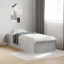 Betongrauer Bettrahmen aus Holzwerkstoff, 75 x 190 cm von vidaXL, Betten und Lattenroste - Ref: Foro24-841989, Preis: 77,40 €...