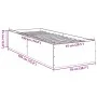Concrete gray engineered wood bed frame 75x190 cm by vidaXL, Beds and slatted bases - Ref: Foro24-841989, Price: 76,48 €, Dis...