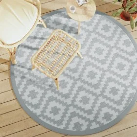 Gray PP outdoor rug Ø160 cm by vidaXL, Outdoor protectors - Ref: Foro24-368559, Price: 32,56 €, Discount: %