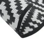 Black and white PP outdoor rug Ø120 cm by vidaXL, Outdoor protectors - Ref: Foro24-368578, Price: 22,52 €, Discount: %