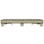Estructura cama madera ingeniería metal roble Sonoma 120x200 cm de vidaXL, Camas y somieres - Ref: Foro24-845863, Precio: 84,...