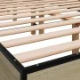 Estructura cama madera ingeniería metal roble Sonoma 120x200 cm de vidaXL, Camas y somieres - Ref: Foro24-845863, Precio: 84,...