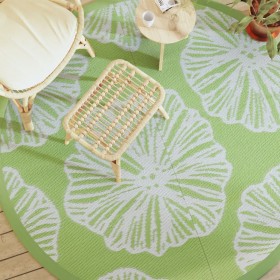Green PP outdoor rug Ø200 cm by vidaXL, Outdoor protectors - Ref: Foro24-368600, Price: 39,01 €, Discount: %