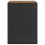 Mesa alta jardín superficie madera ratán PE negro 105x80x110 cm by vidaXL, Garden tables - Ref: Foro24-368696, Price: 196,40 ...