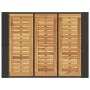 Mesa alta jardín superficie madera ratán PE negro 105x80x110 cm by vidaXL, Garden tables - Ref: Foro24-368696, Price: 214,94 ...