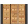 Mesa alta jardín superficie madera ratán PE negro 105x80x110 cm by vidaXL, Garden tables - Ref: Foro24-368696, Price: 196,40 ...