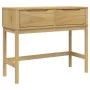 FLORO console table solid brown pine wood 89.5x36.5x73 cm by vidaXL, Side tables - Ref: Foro24-374020, Price: 98,16 €, Discou...