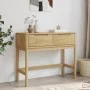 FLORO console table solid brown pine wood 89.5x36.5x73 cm by vidaXL, Side tables - Ref: Foro24-374020, Price: 98,16 €, Discou...