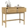 FLORO console table solid brown pine wood 89.5x36.5x73 cm by vidaXL, Side tables - Ref: Foro24-374020, Price: 96,42 €, Discou...