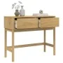 FLORO console table solid brown pine wood 89.5x36.5x73 cm by vidaXL, Side tables - Ref: Foro24-374020, Price: 98,16 €, Discou...