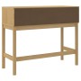 FLORO console table solid brown pine wood 89.5x36.5x73 cm by vidaXL, Side tables - Ref: Foro24-374020, Price: 96,42 €, Discou...
