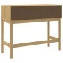 FLORO console table solid brown pine wood 89.5x36.5x73 cm by vidaXL, Side tables - Ref: Foro24-374020, Price: 98,16 €, Discou...