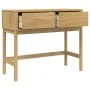 FLORO console table solid brown pine wood 89.5x36.5x73 cm by vidaXL, Side tables - Ref: Foro24-374020, Price: 98,16 €, Discou...
